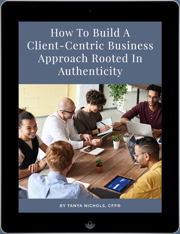 Ipad showing How To Build A Client Centric Business - free PDF